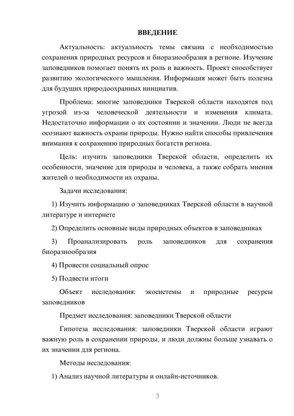 Предпросмотр проекта 3