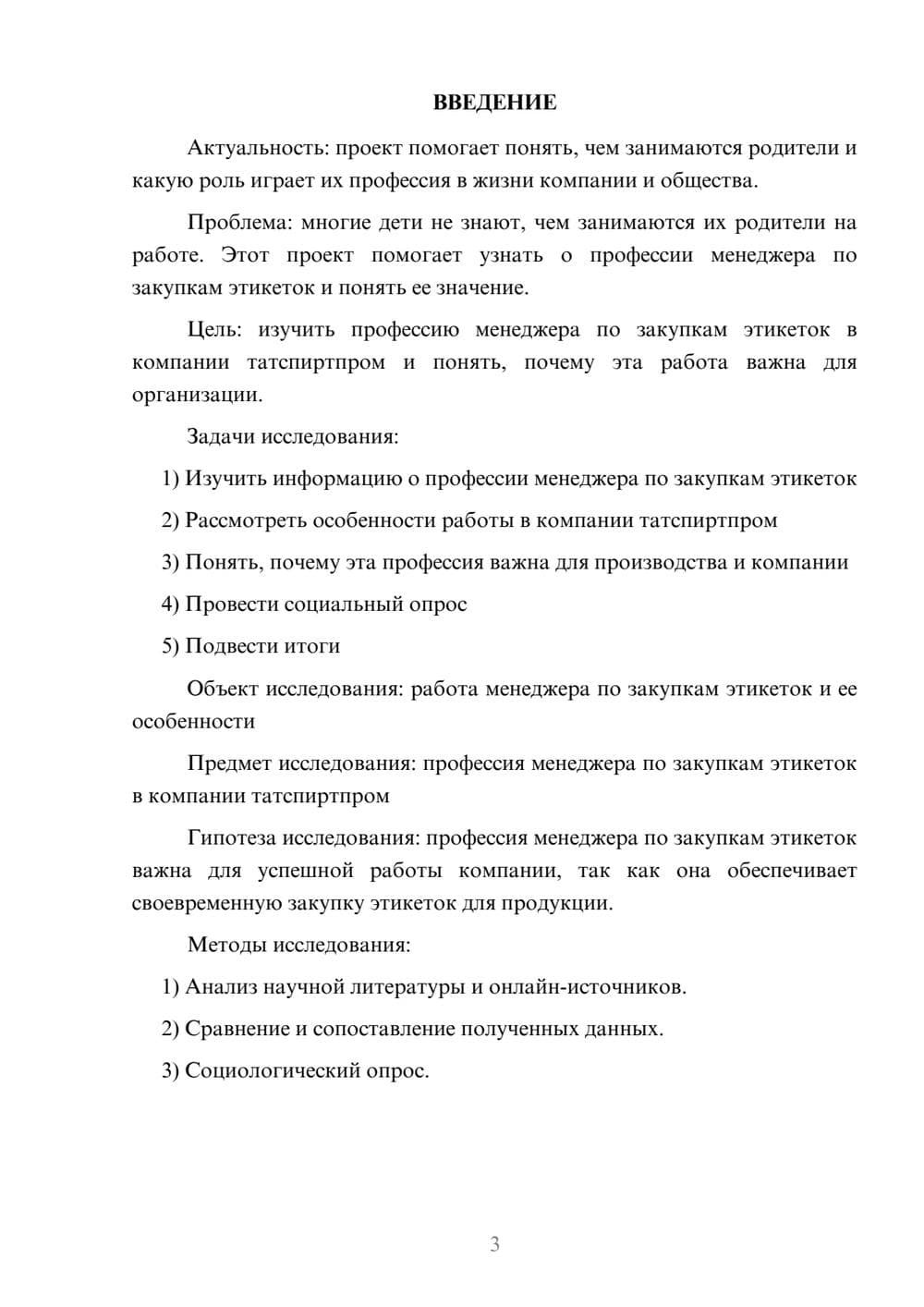 Предпросмотр проекта 3