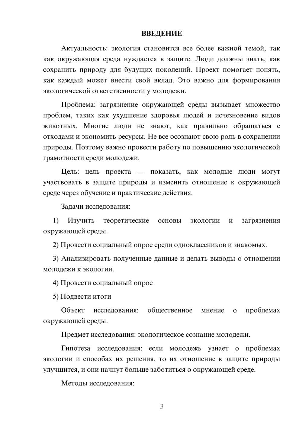 Предпросмотр проекта 3