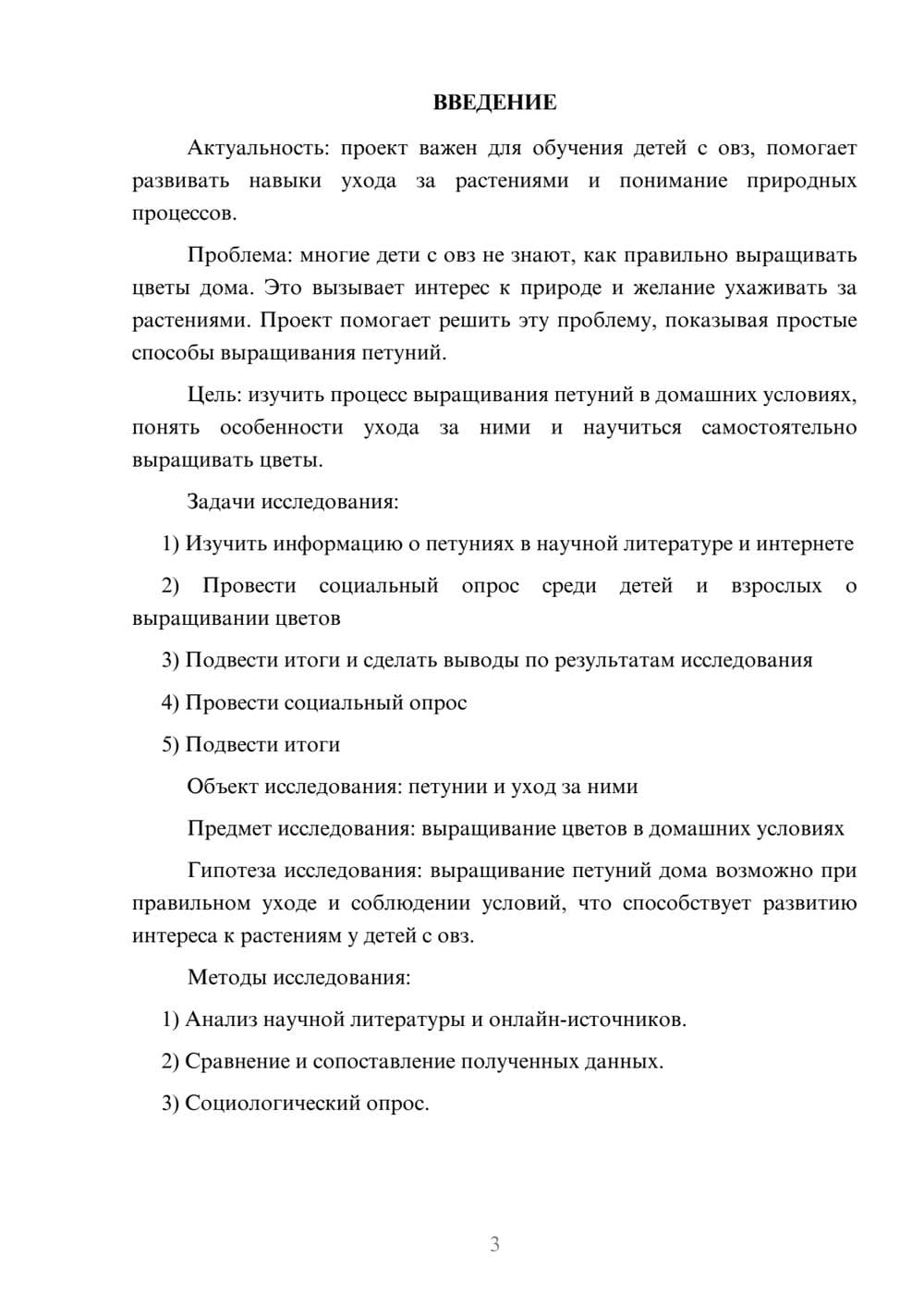 Предпросмотр проекта 3