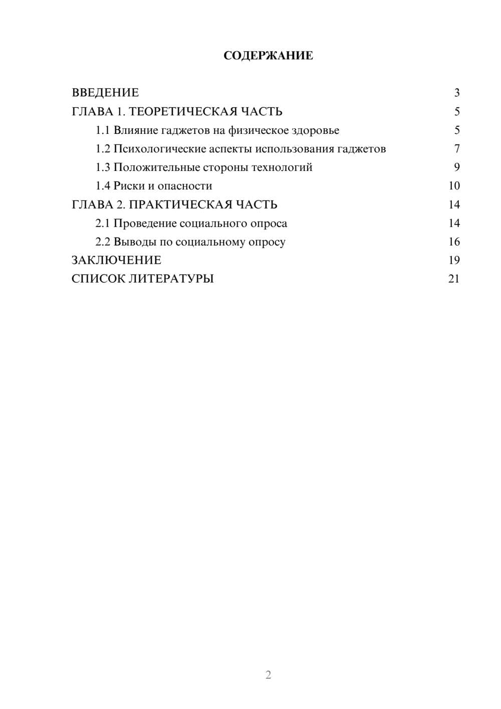 Предпросмотр проекта 2