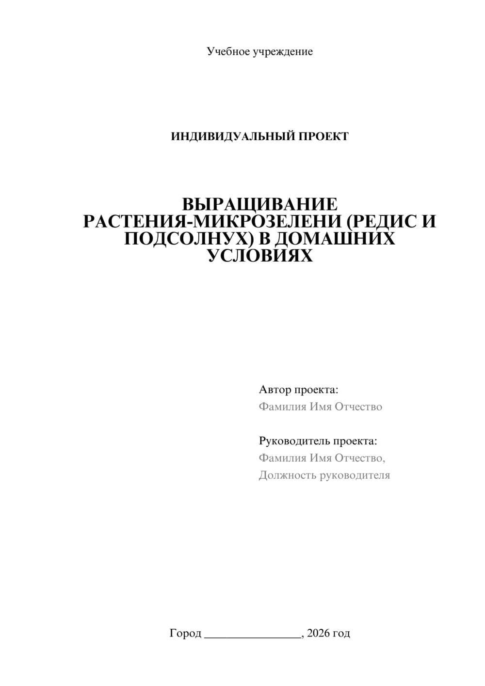 Предпросмотр проекта 1