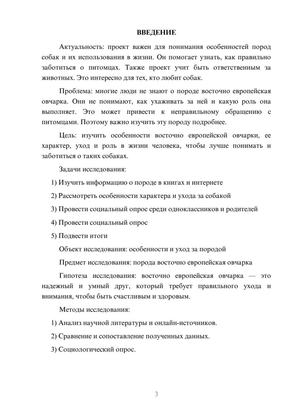 Предпросмотр проекта 3