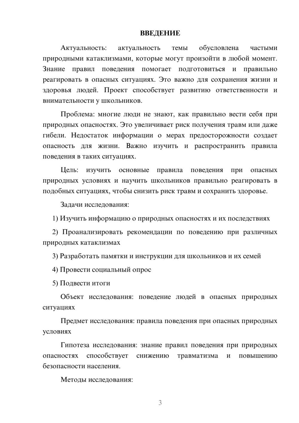 Предпросмотр проекта 3