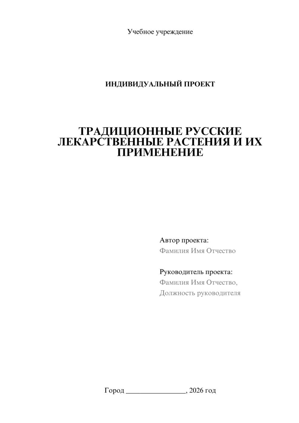 Предпросмотр проекта 1