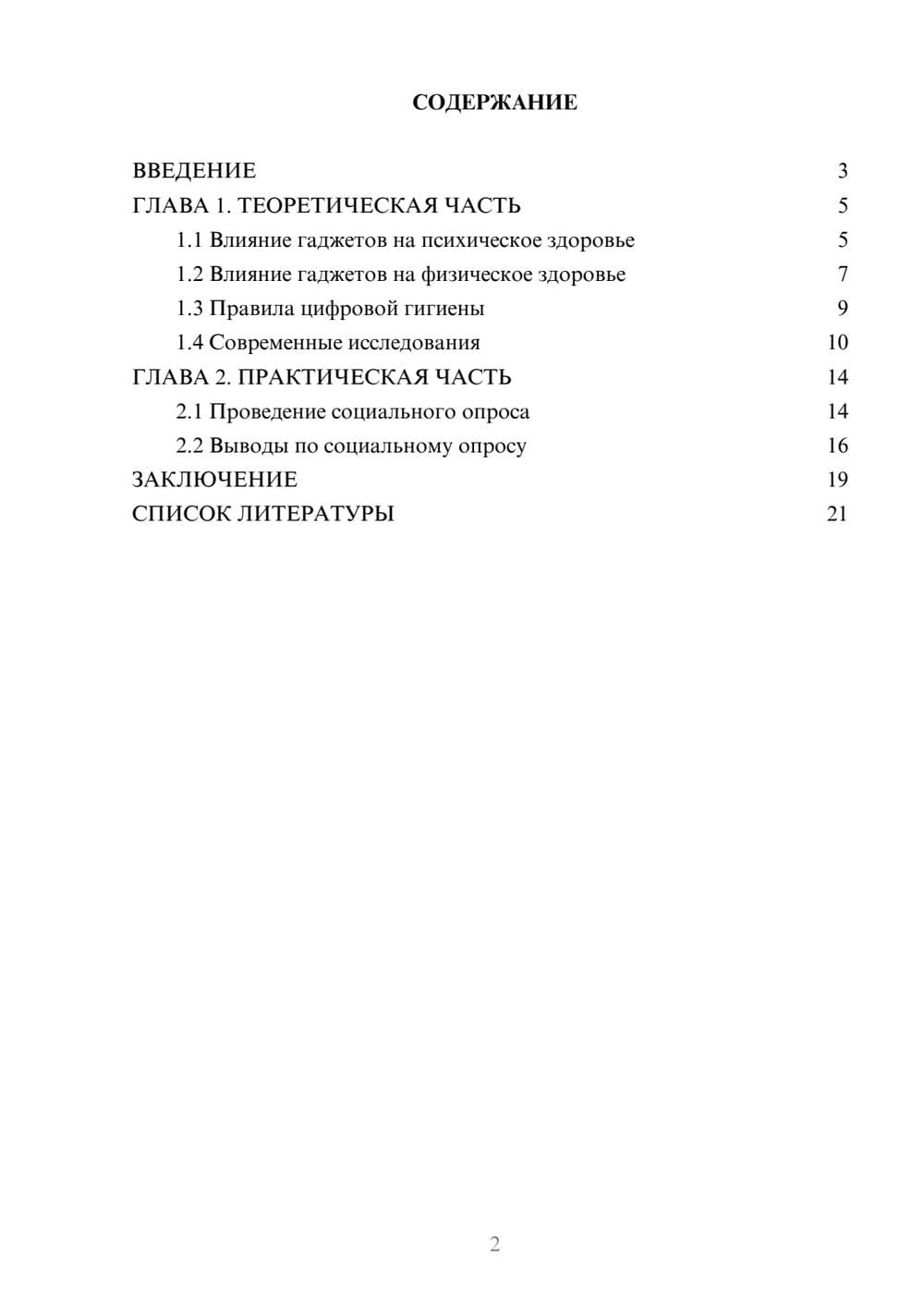 Предпросмотр проекта 2