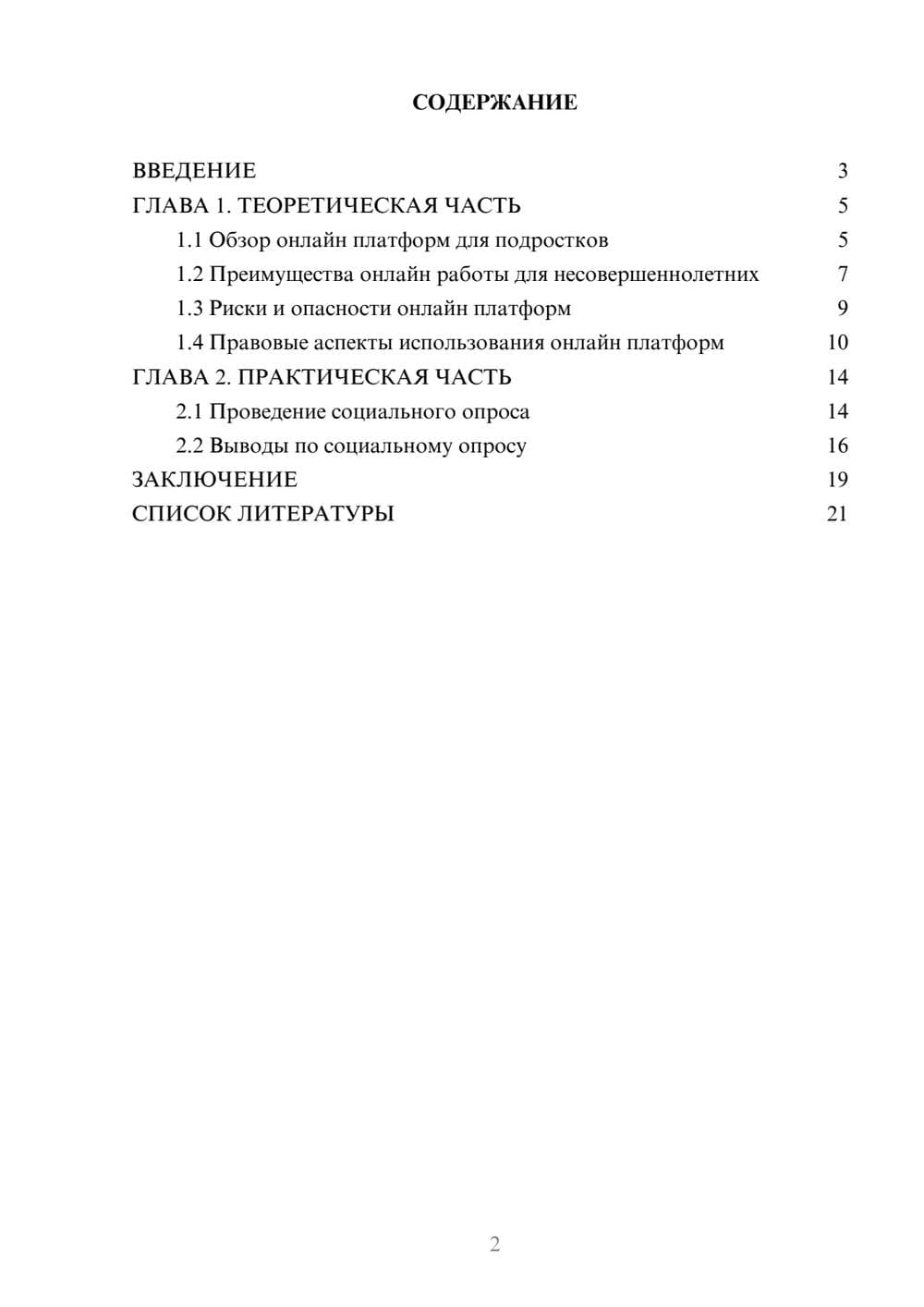 Предпросмотр проекта 2