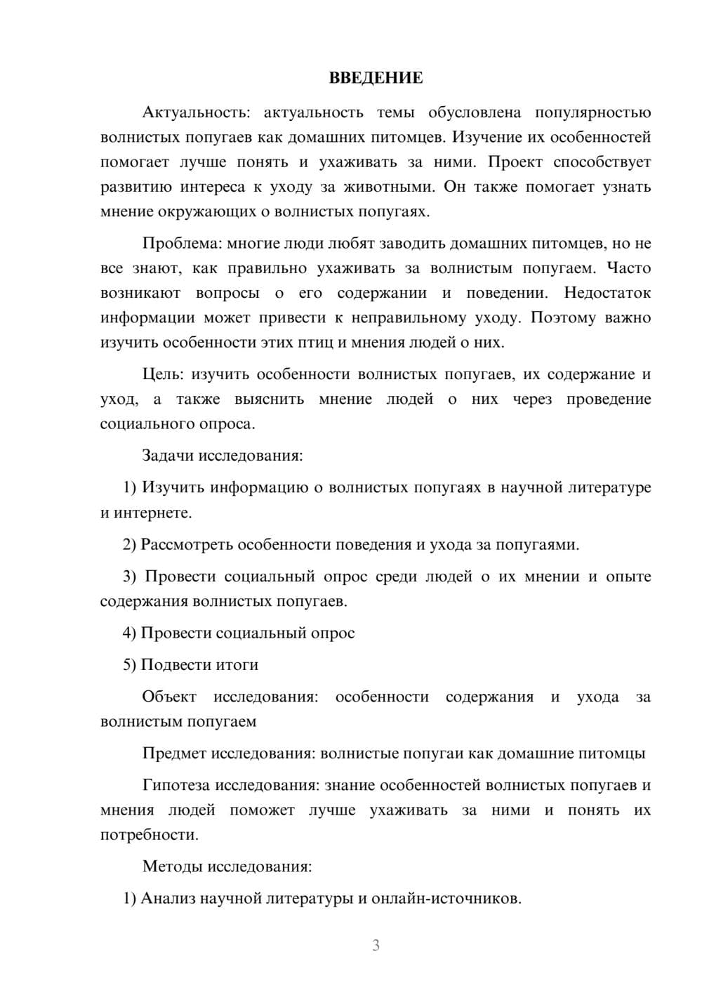 Предпросмотр проекта 3