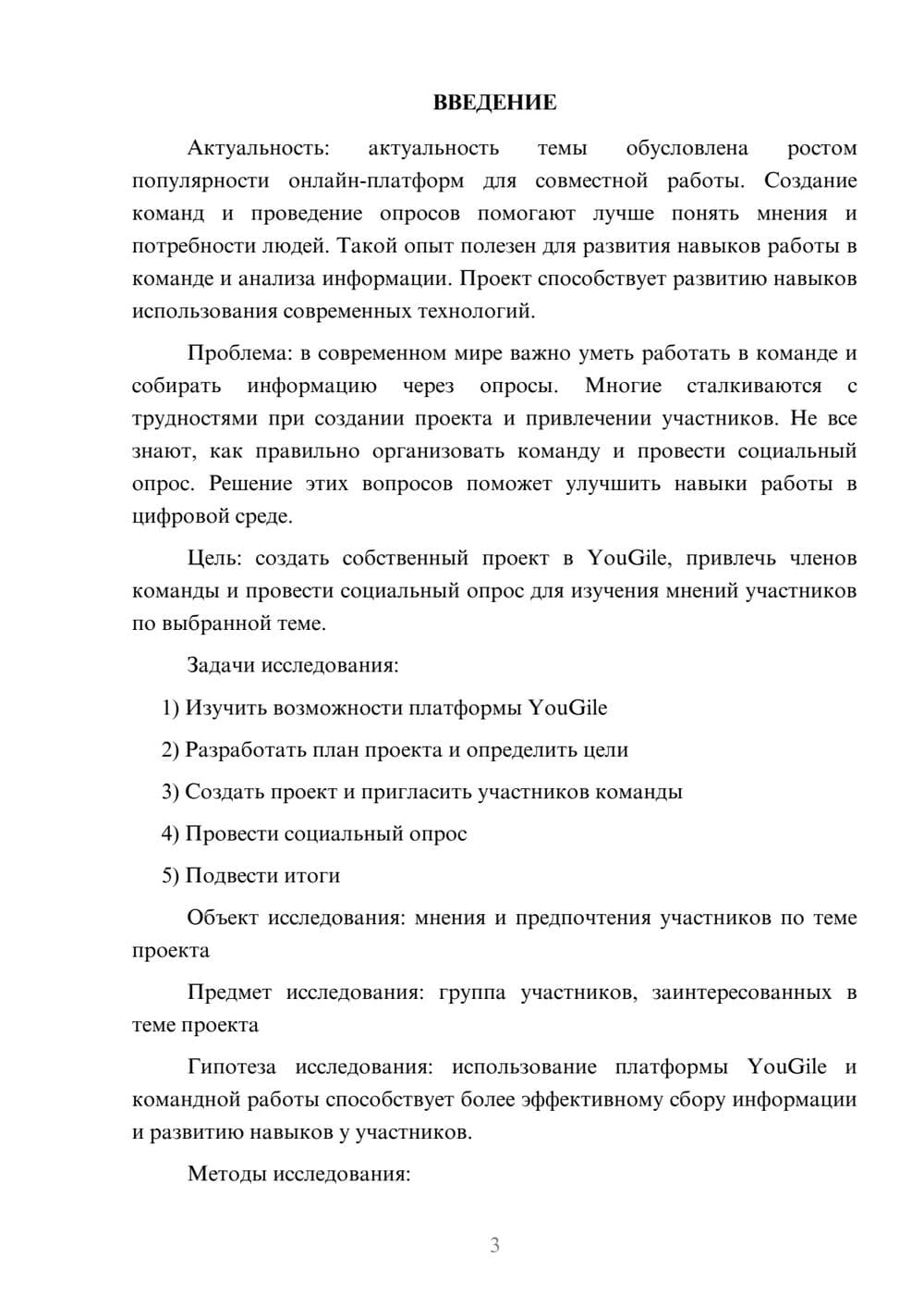 Предпросмотр проекта 3
