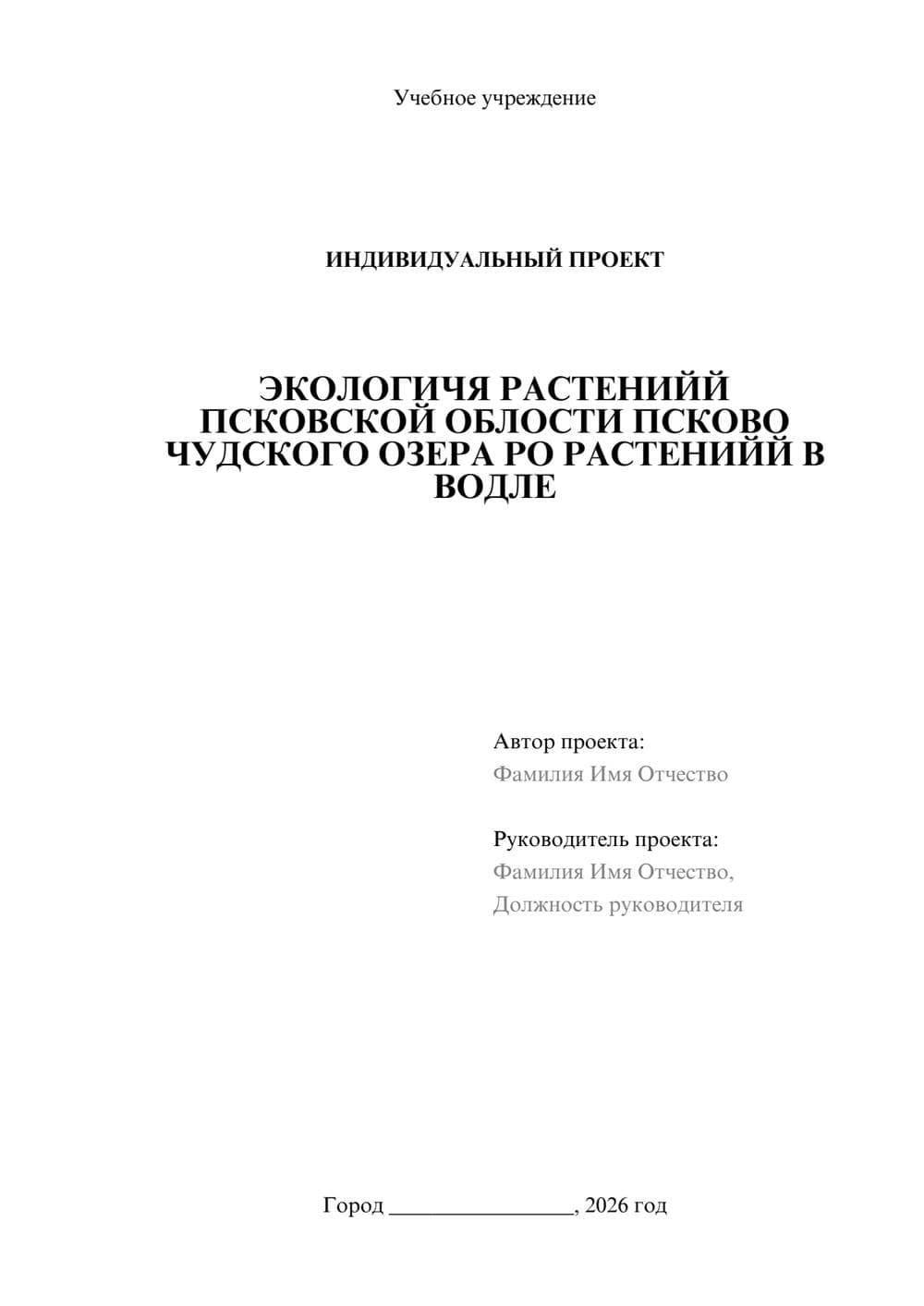 Предпросмотр проекта 1