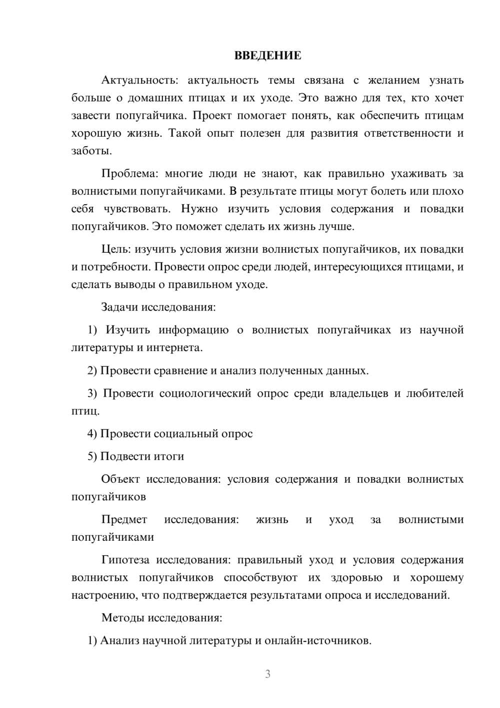 Предпросмотр проекта 3