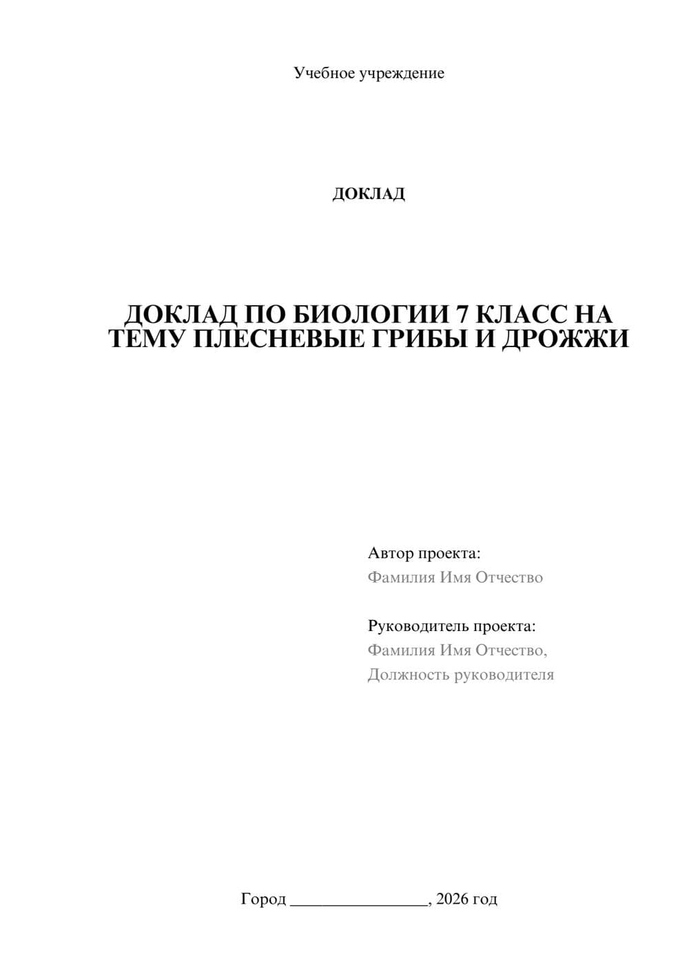 Предпросмотр доклада 1