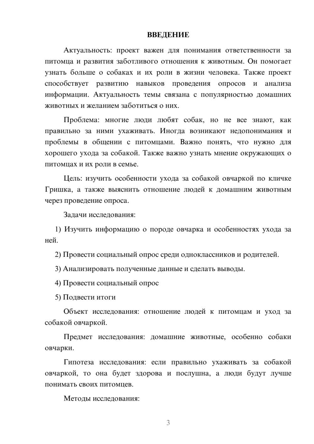 Предпросмотр проекта 3