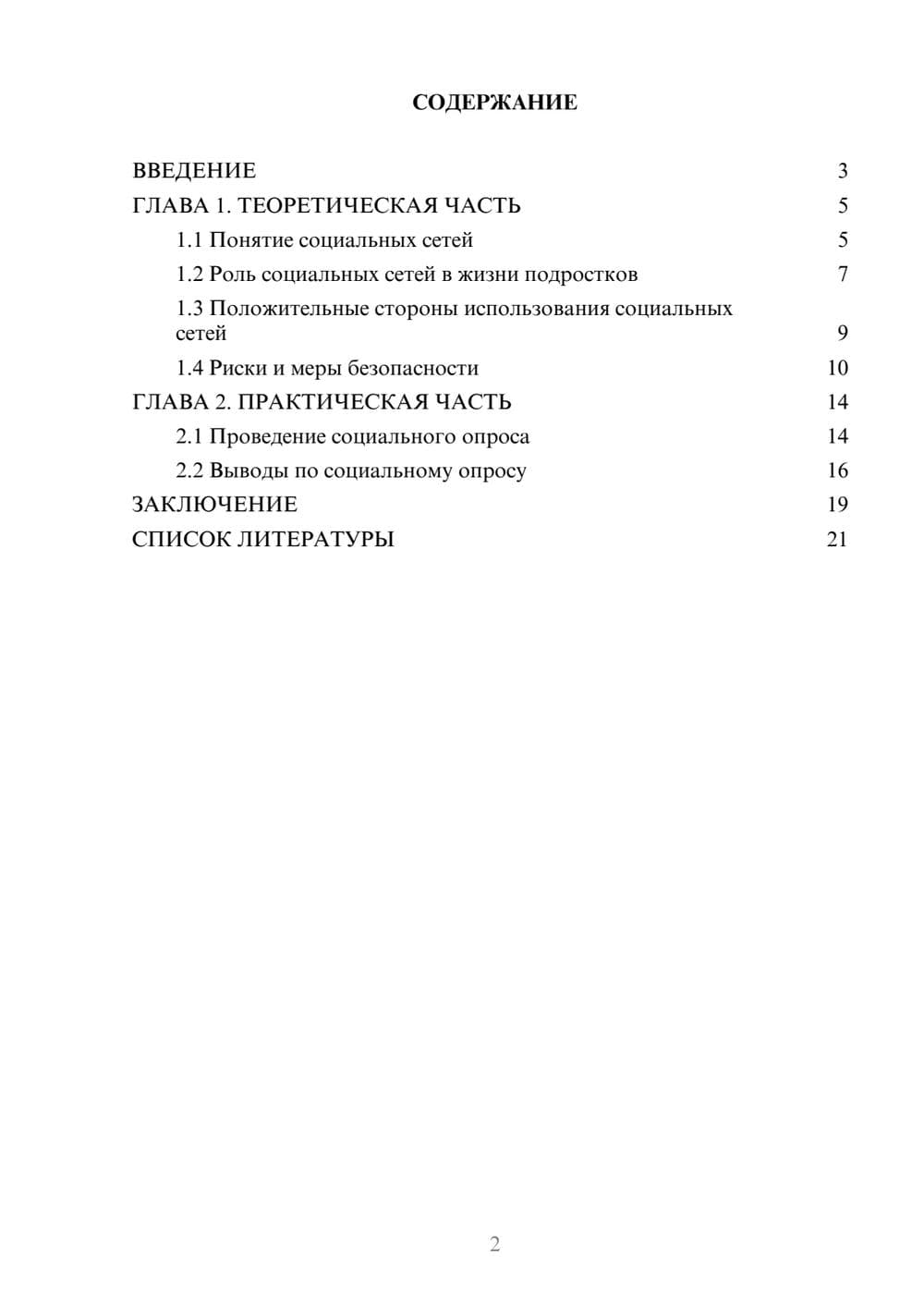 Предпросмотр проекта 2