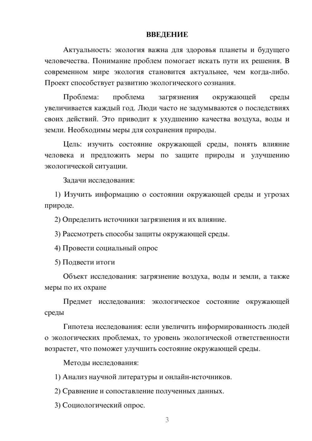 Предпросмотр проекта 3