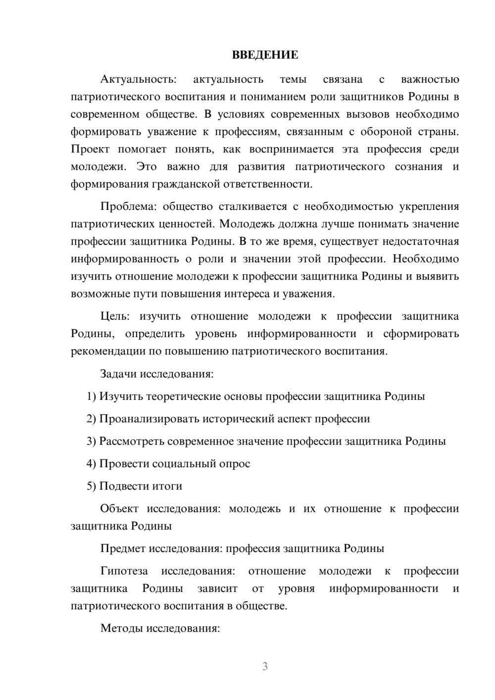 Предпросмотр проекта 3