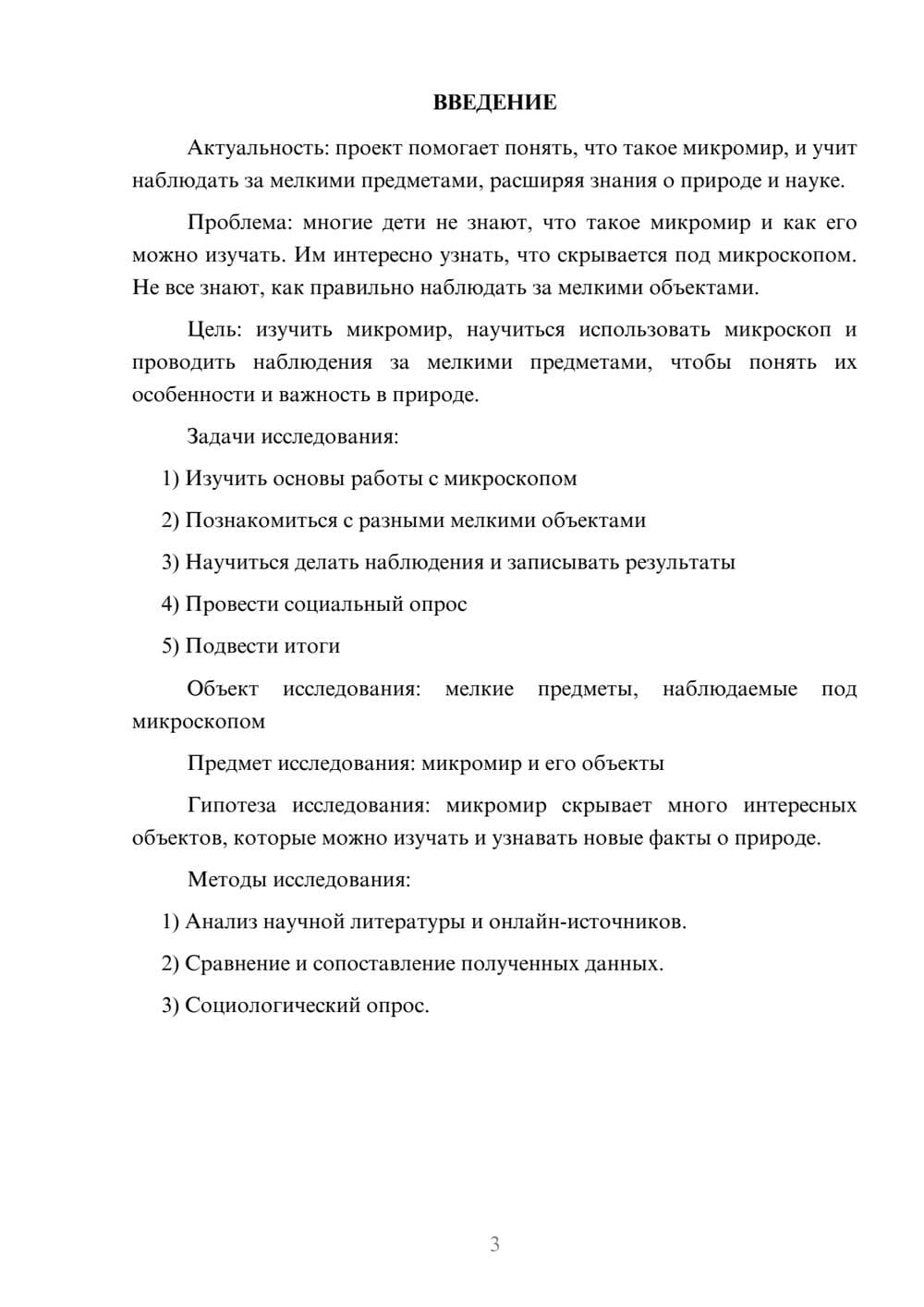 Предпросмотр проекта 3