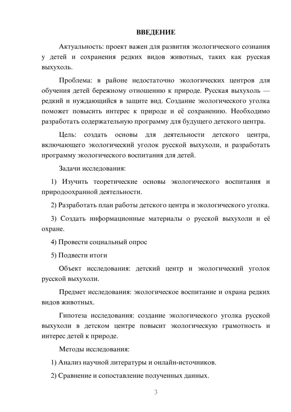 Предпросмотр проекта 3