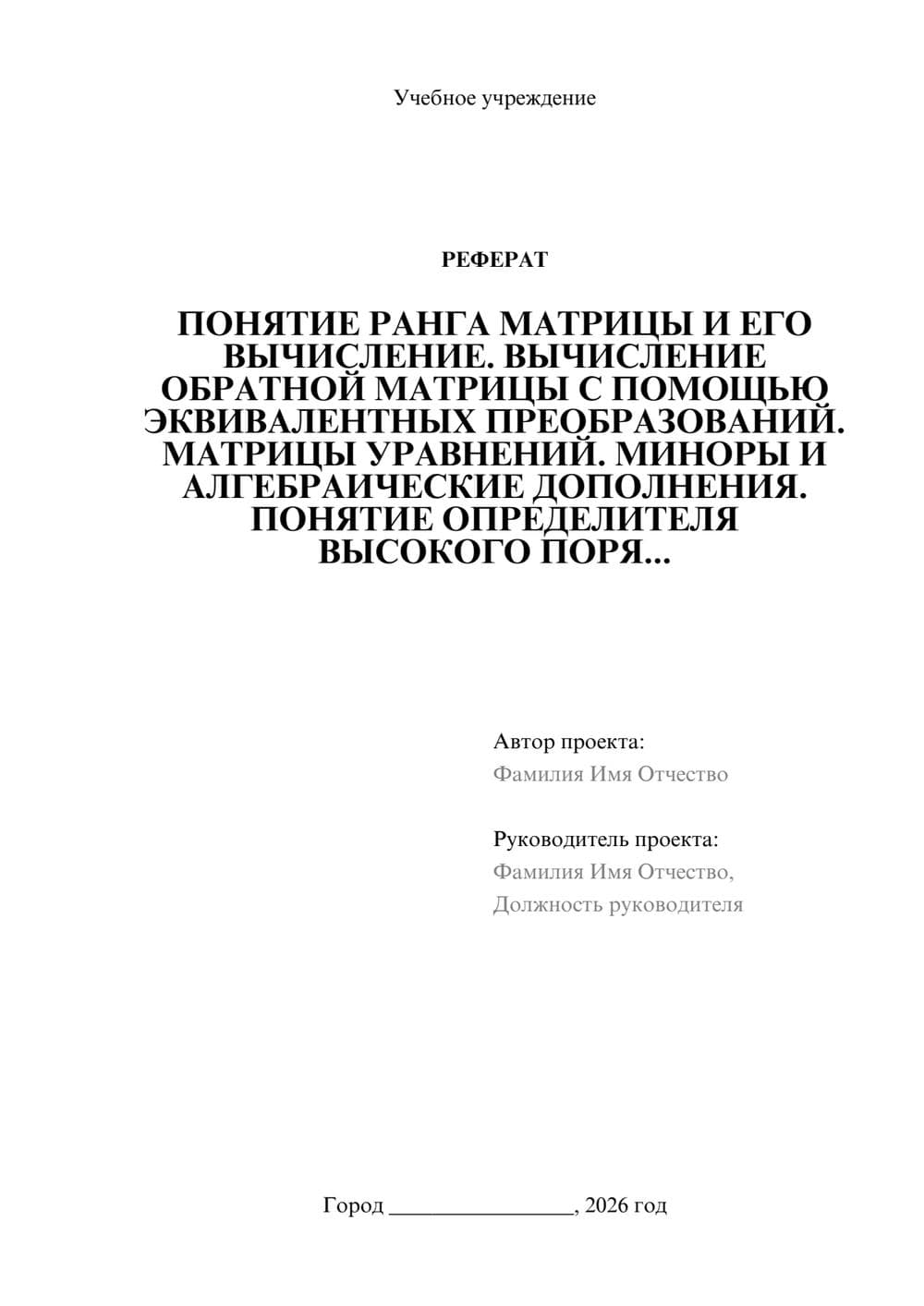 Предпросмотр реферата 1