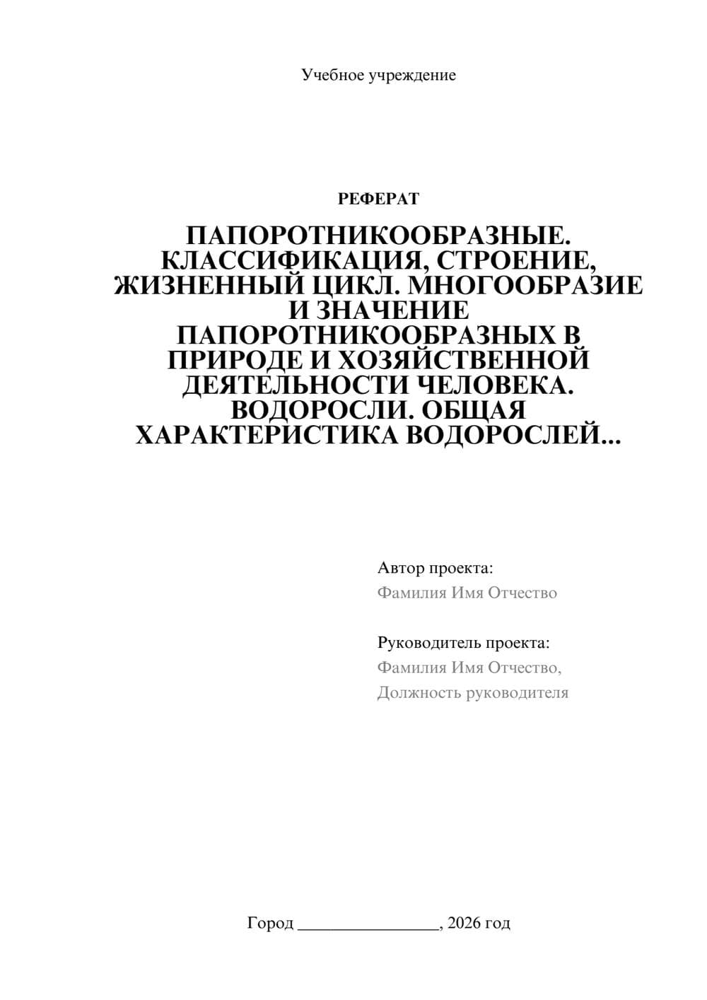 Предпросмотр реферата 1