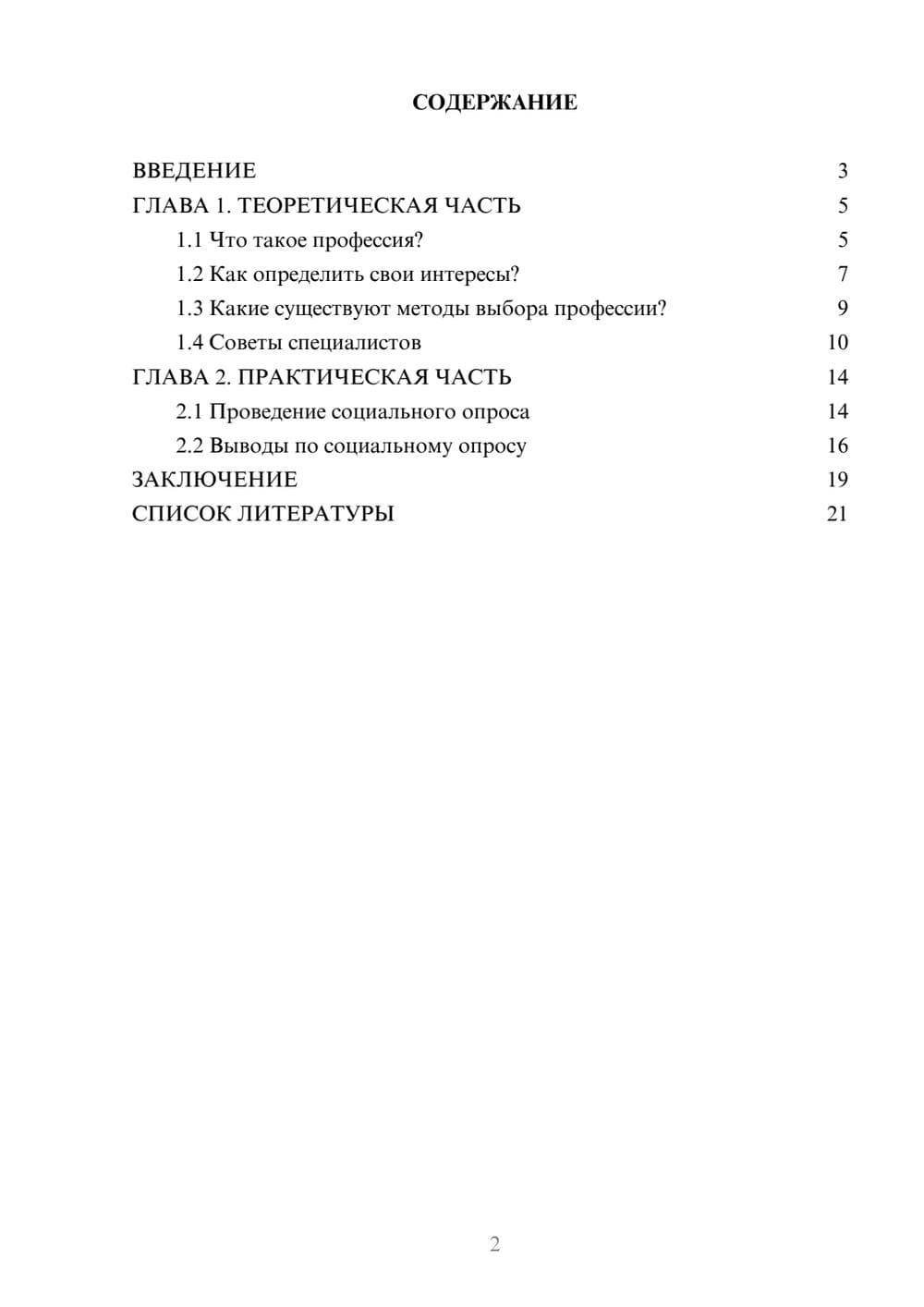 Предпросмотр проекта 2