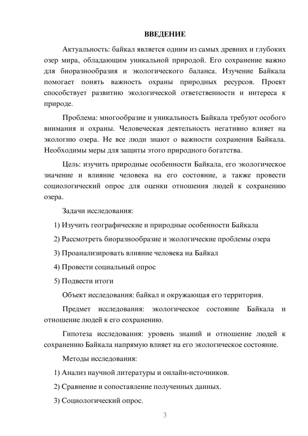 Предпросмотр проекта 3