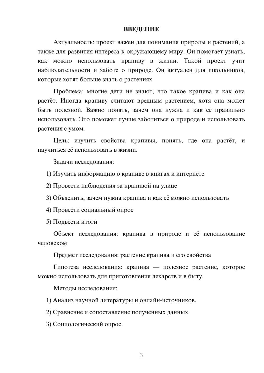 Предпросмотр проекта 3