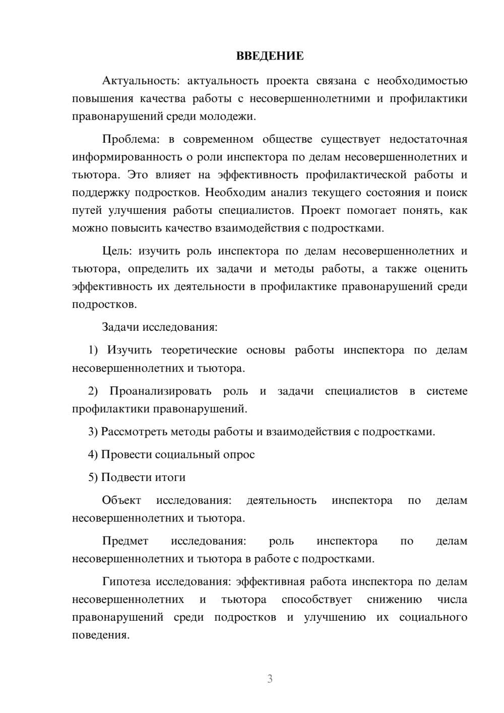 Предпросмотр проекта 3