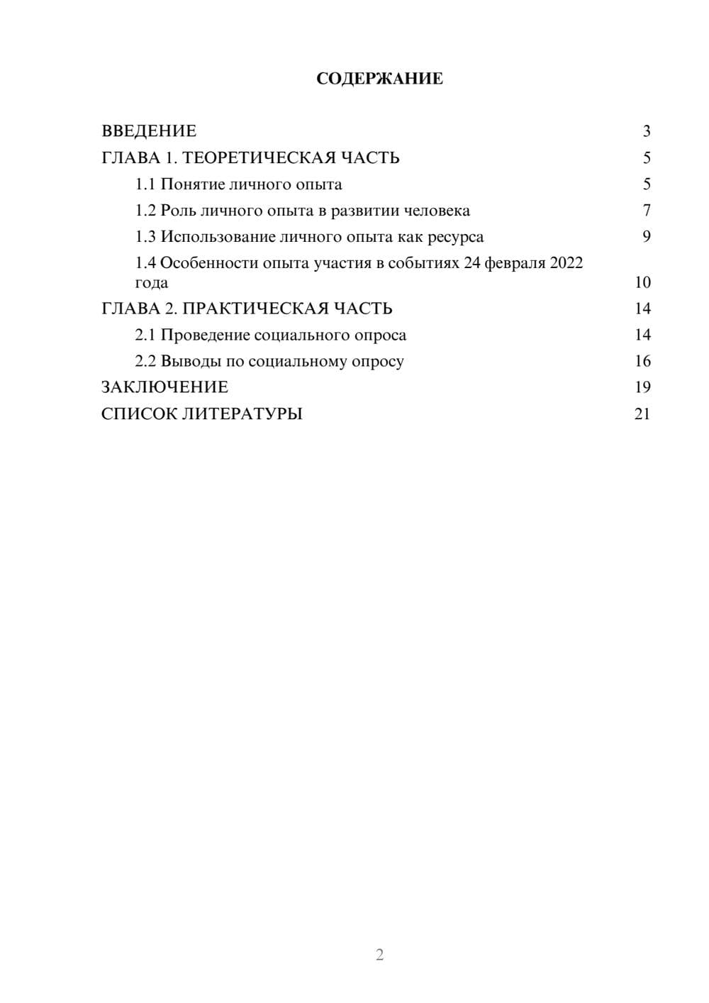 Предпросмотр проекта 2