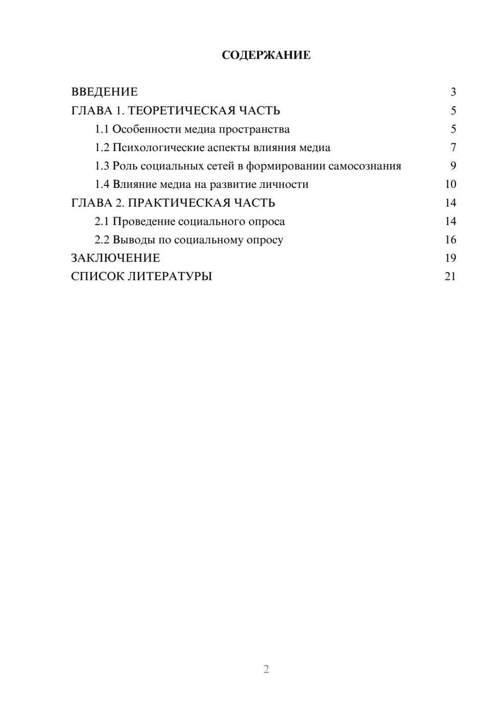 Предпросмотр проекта 2