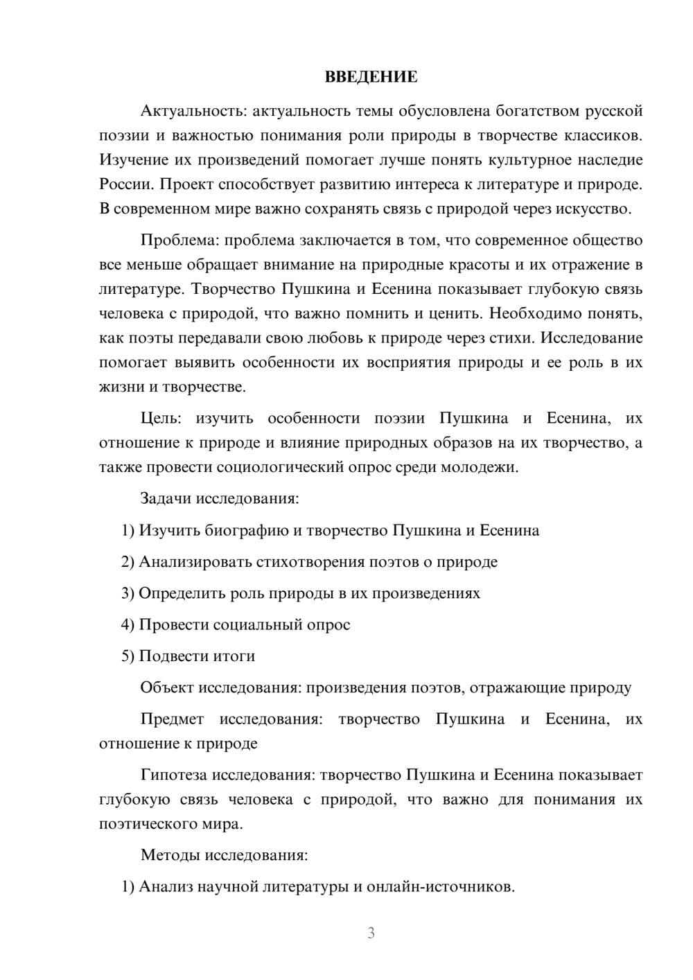 Предпросмотр проекта 3