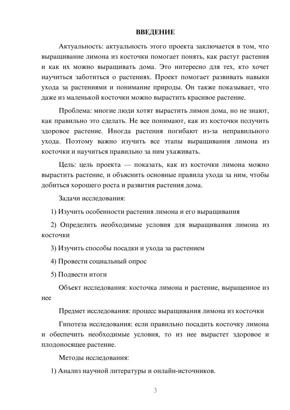 Предпросмотр проекта 3