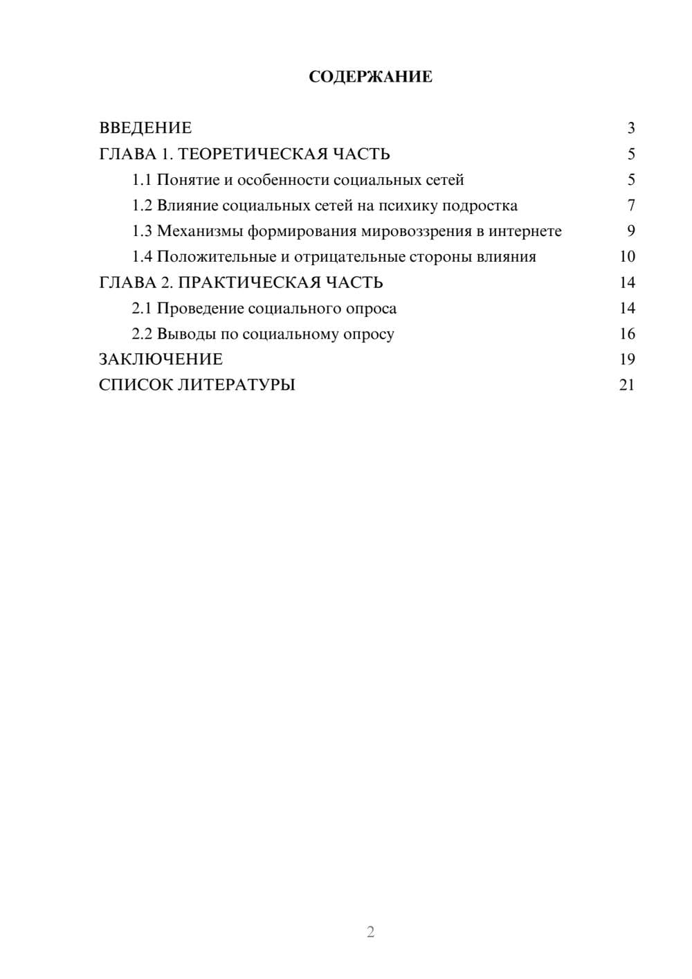 Предпросмотр проекта 2