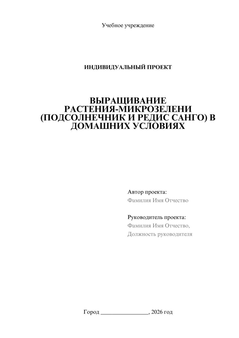Предпросмотр проекта 1