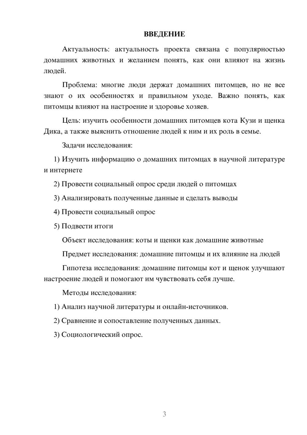 Предпросмотр проекта 3