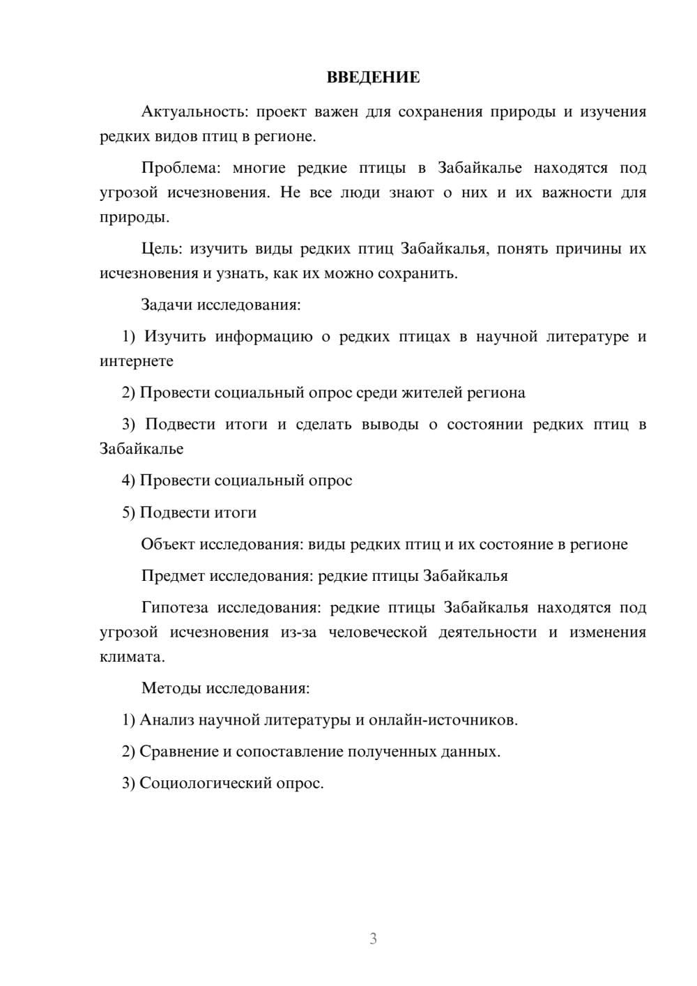 Предпросмотр проекта 3