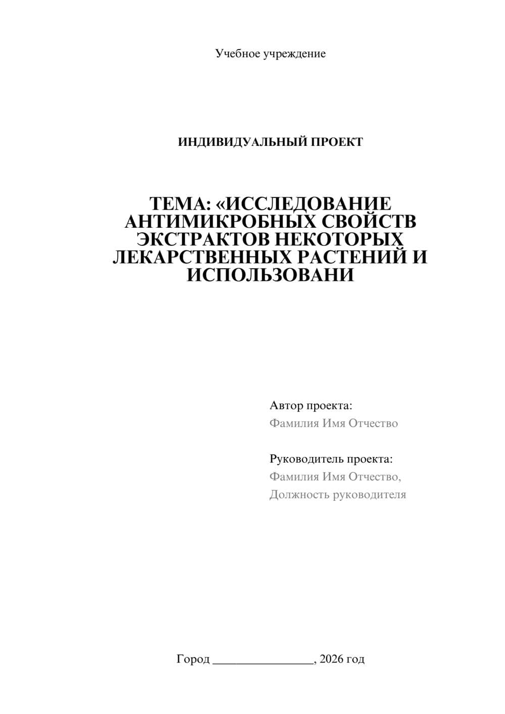 Предпросмотр проекта 1