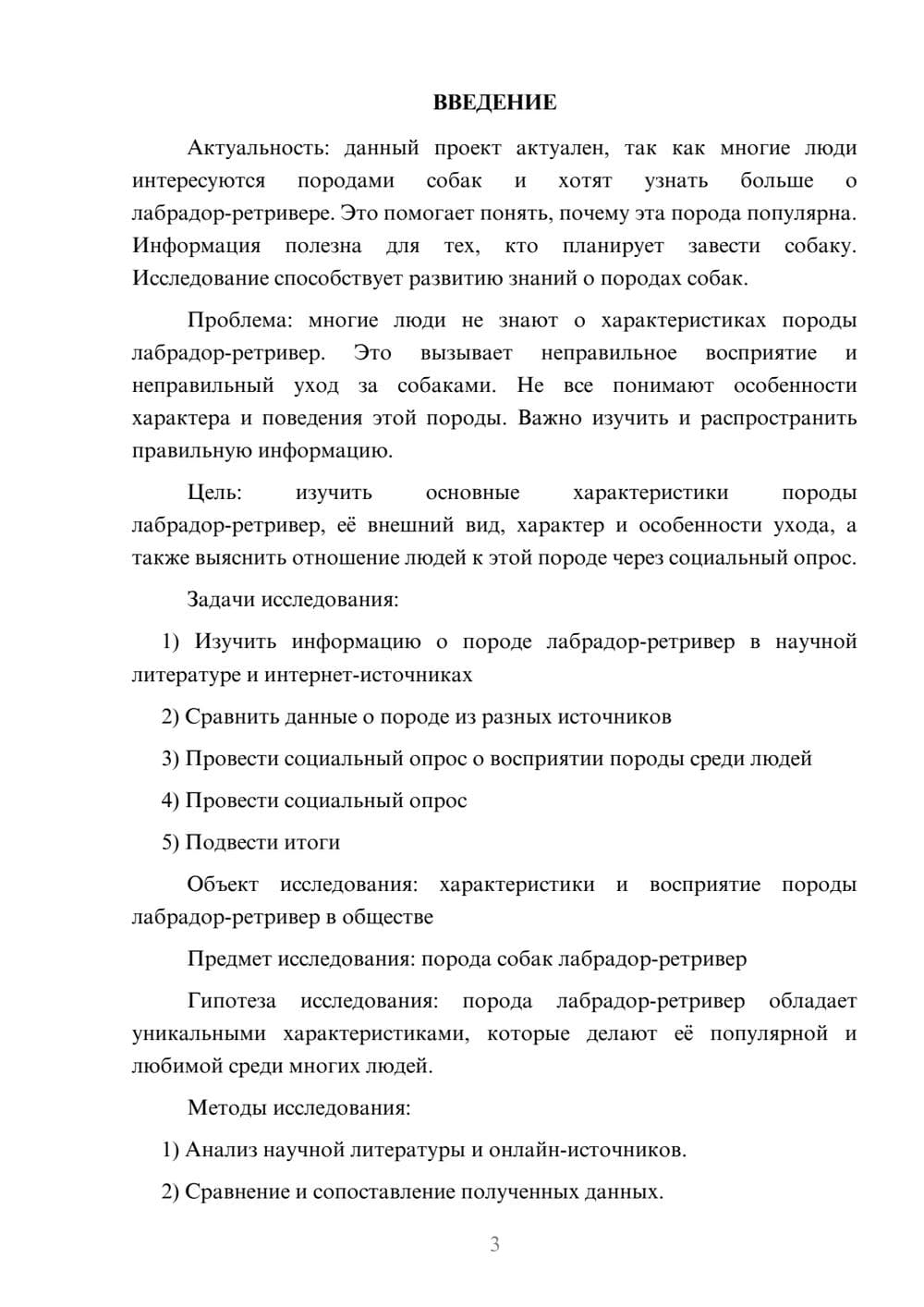 Предпросмотр проекта 3