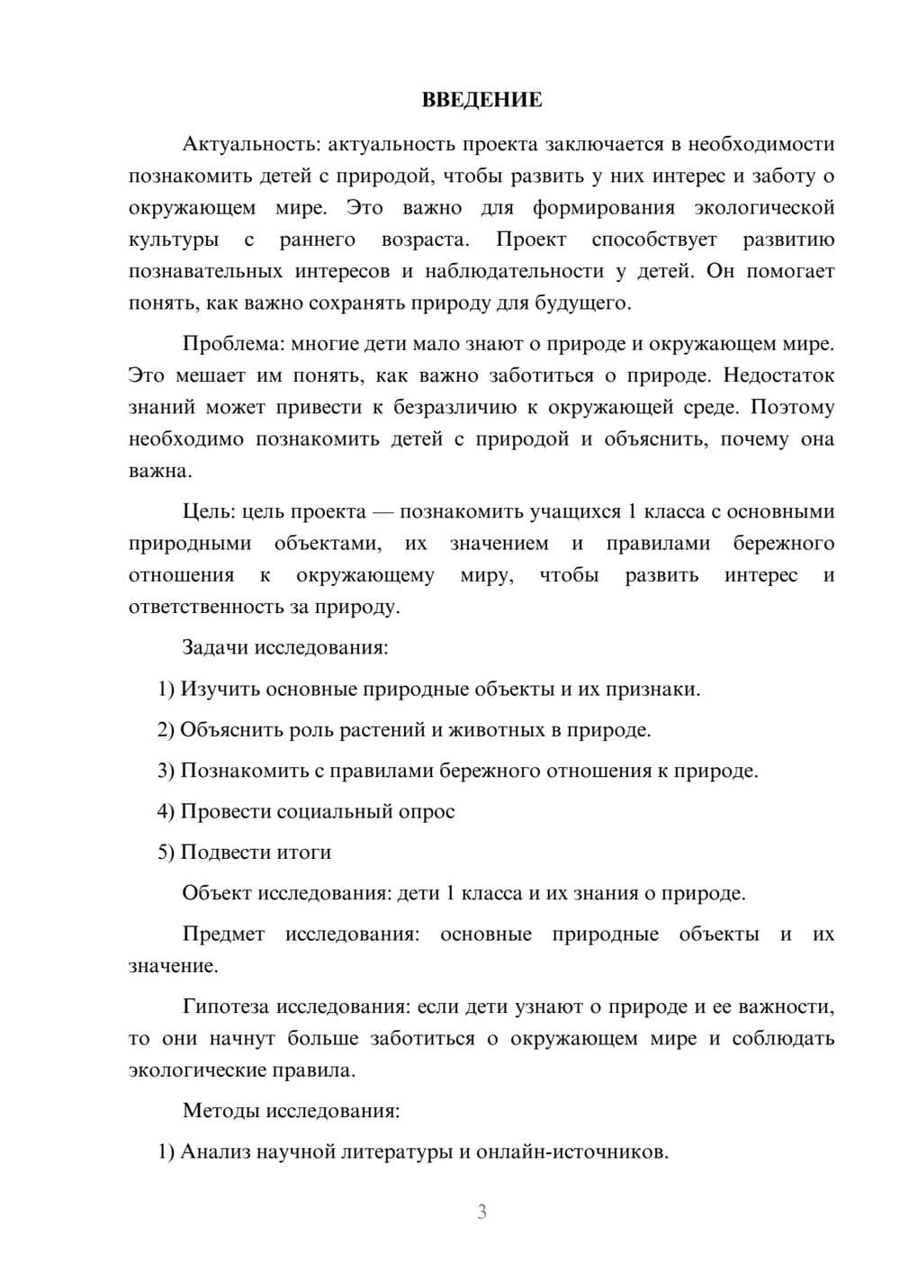 Предпросмотр проекта 3