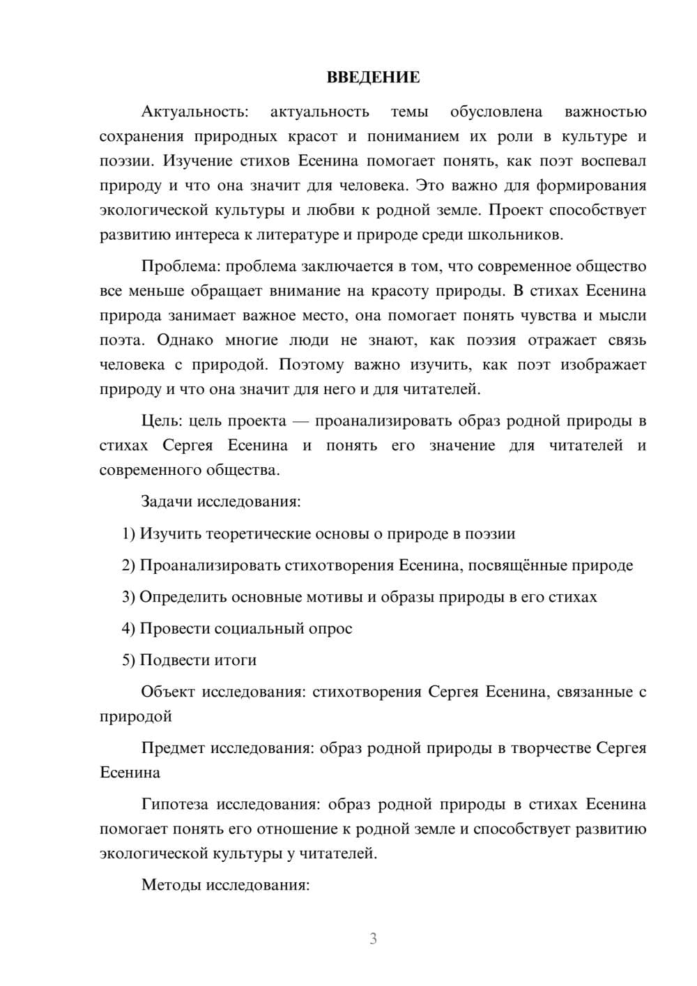 Предпросмотр проекта 3
