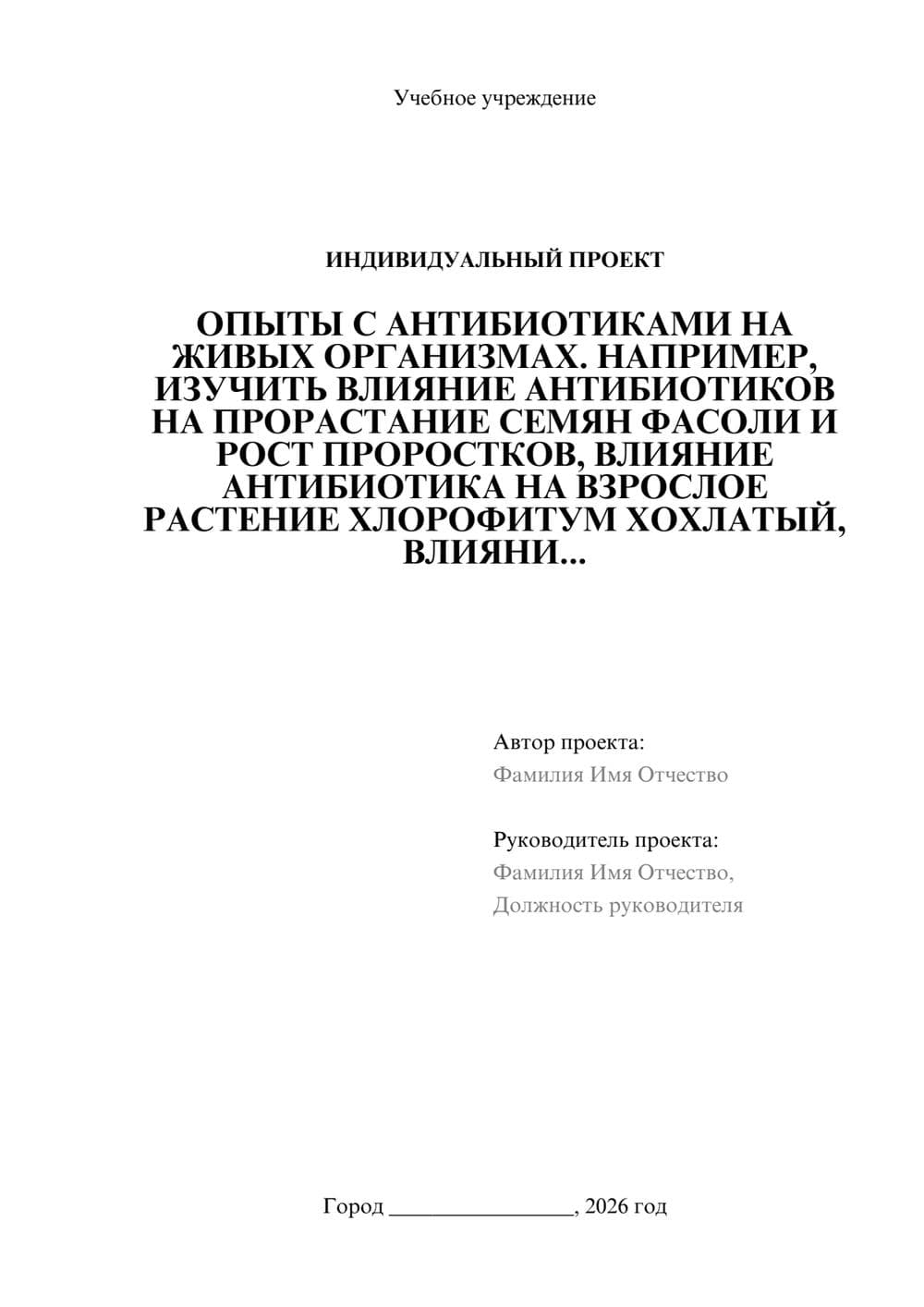 Предпросмотр проекта 1