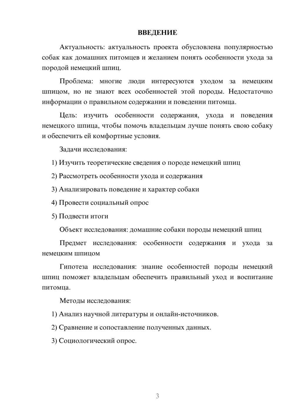 Предпросмотр проекта 3