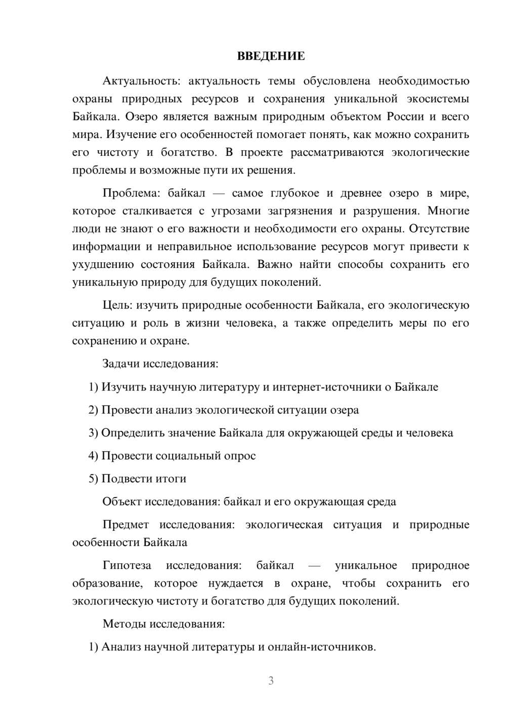 Предпросмотр проекта 3