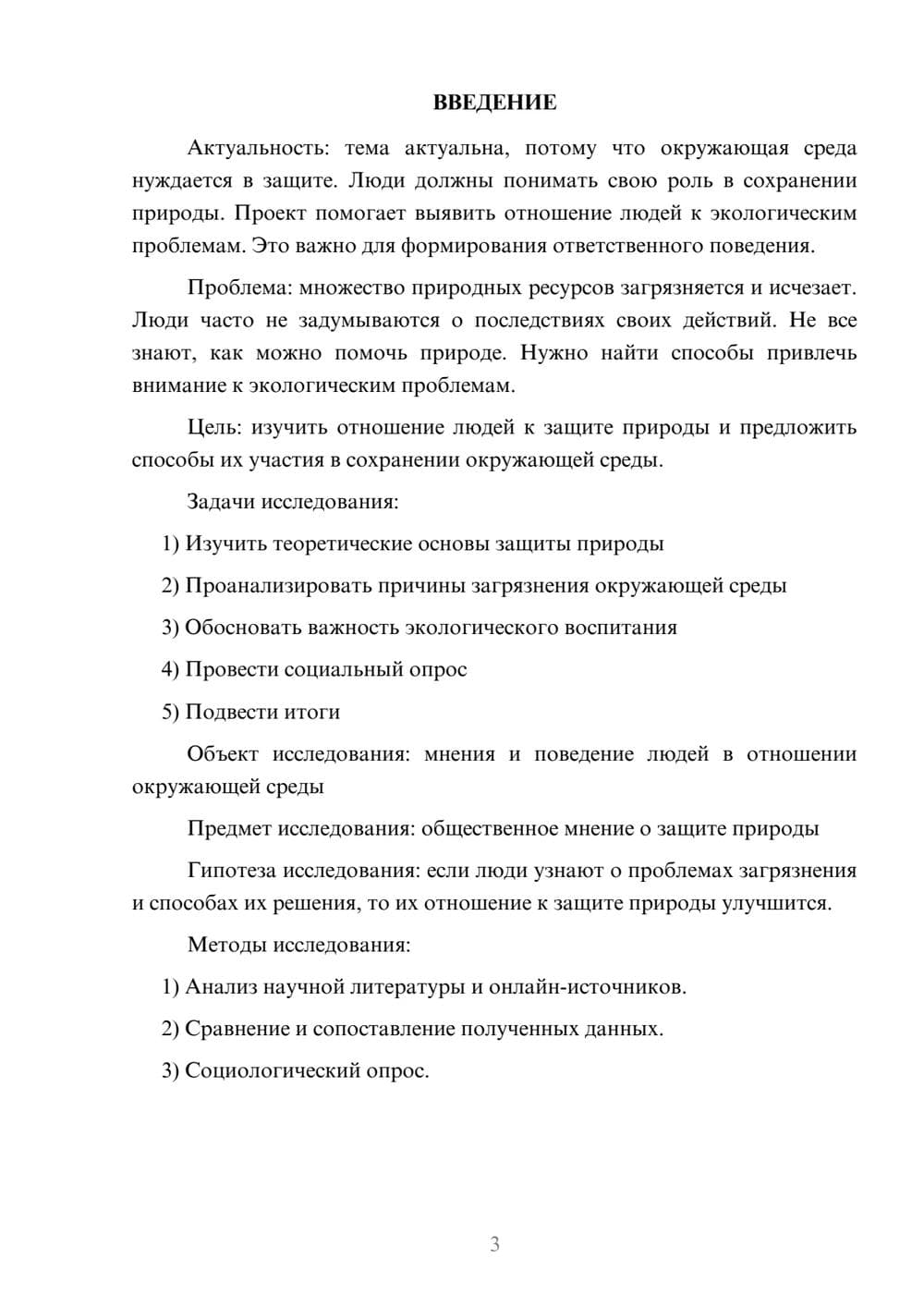 Предпросмотр проекта 3