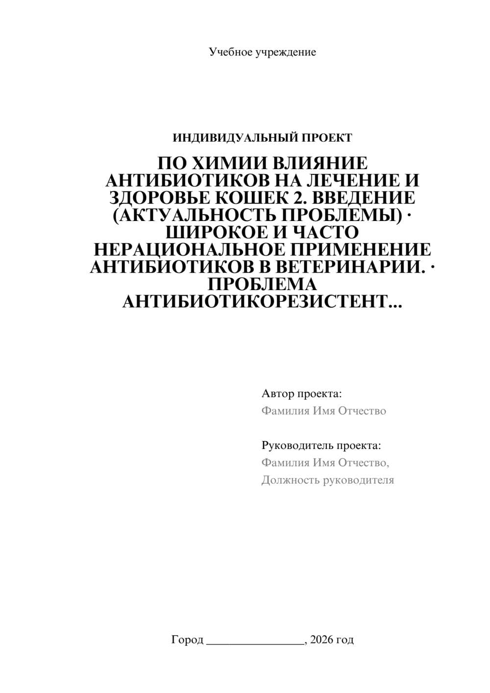 Предпросмотр проекта 1