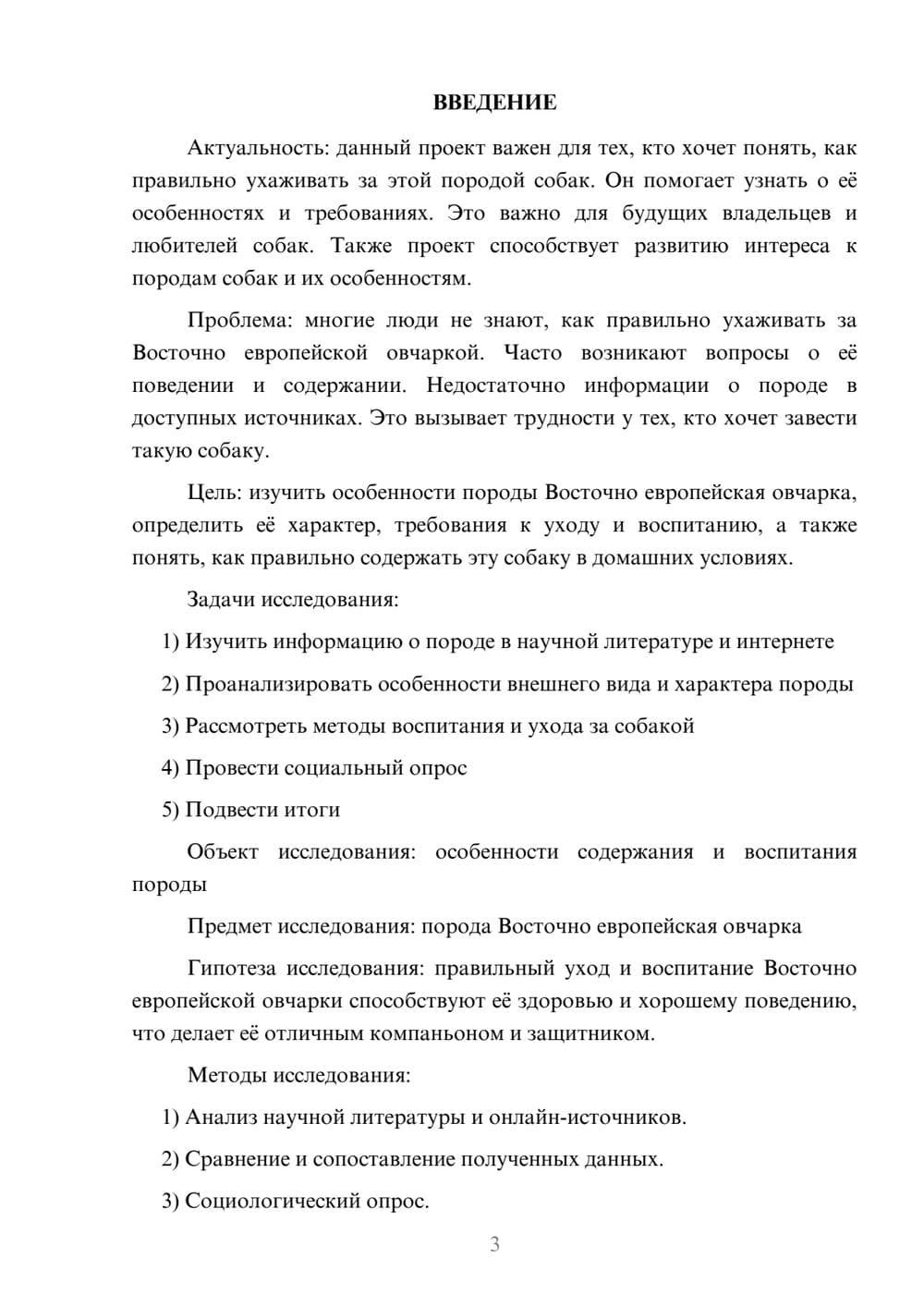 Предпросмотр проекта 3