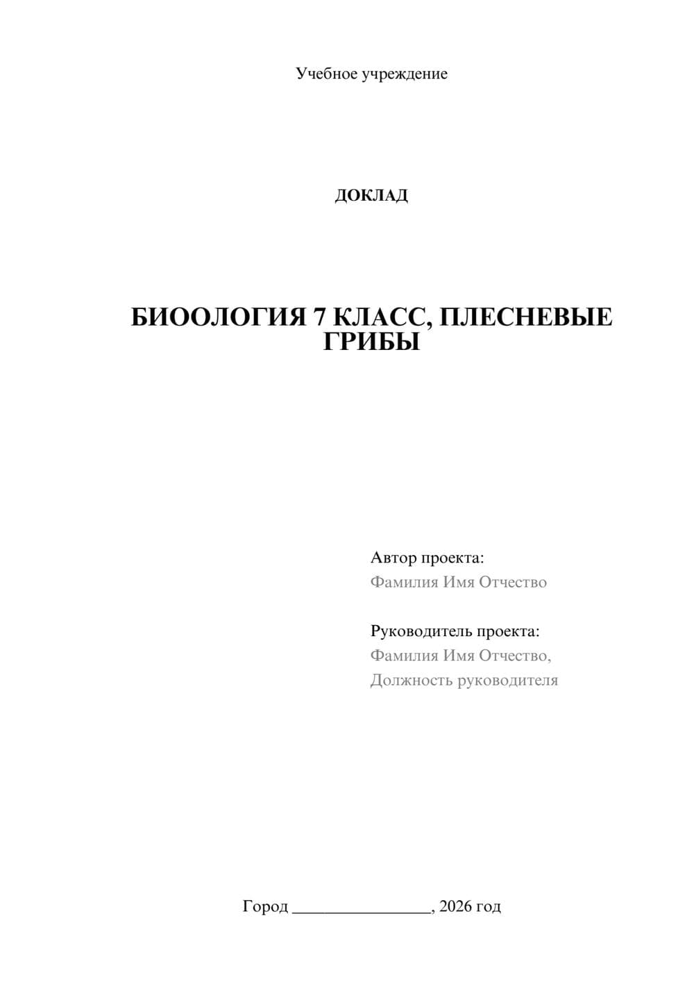 Предпросмотр доклада 1