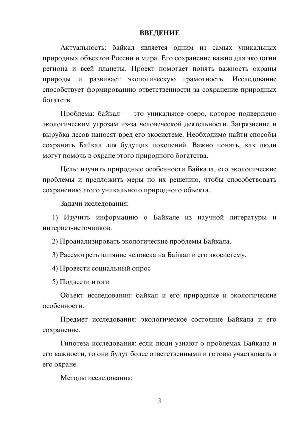 Предпросмотр проекта 3