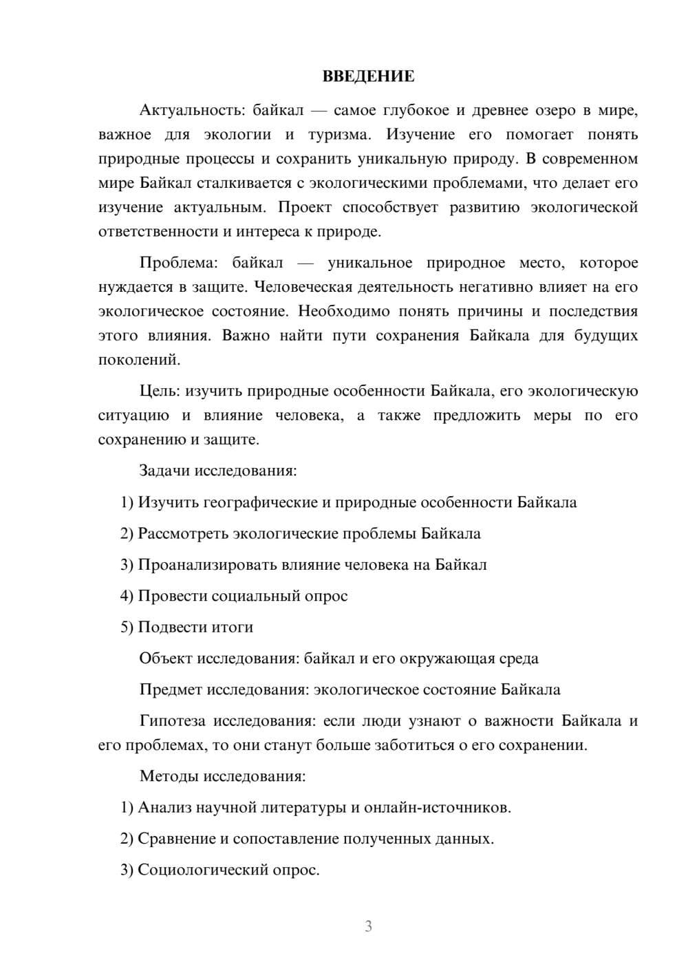 Предпросмотр проекта 3