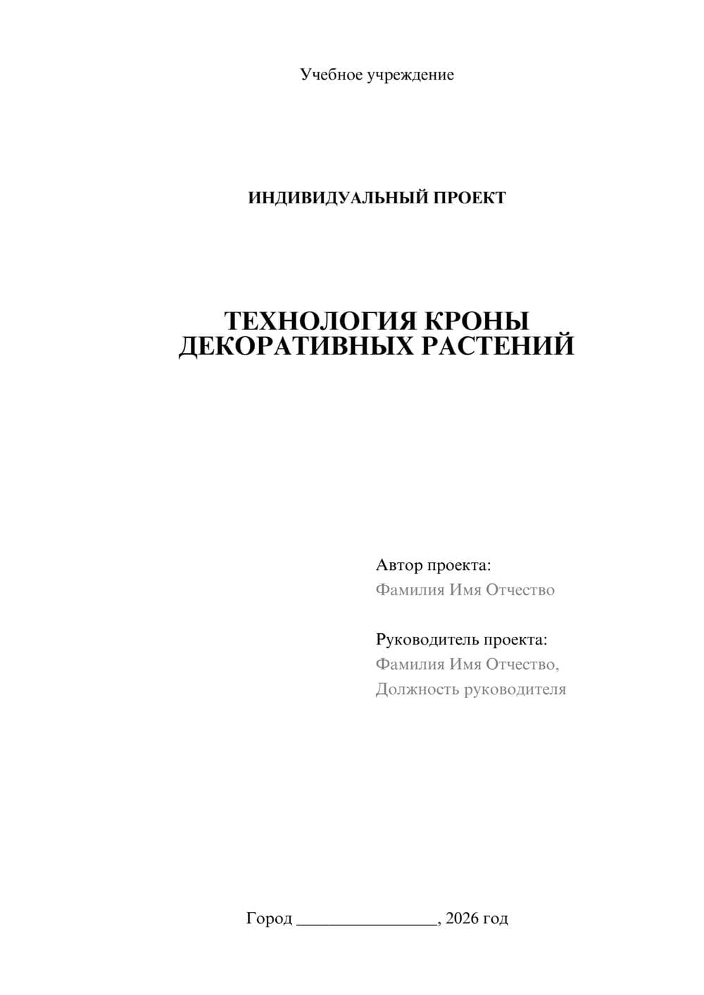 Предпросмотр проекта 1